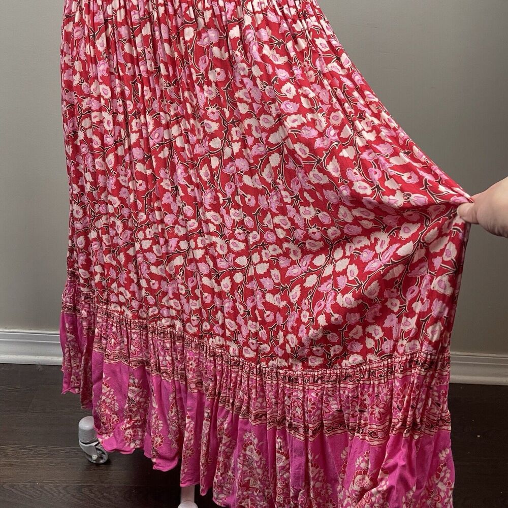 Spell & The Gypsy Collective Size Small Delirium Maxi Dress Red Coral Bohemian - Picture 5 of 12